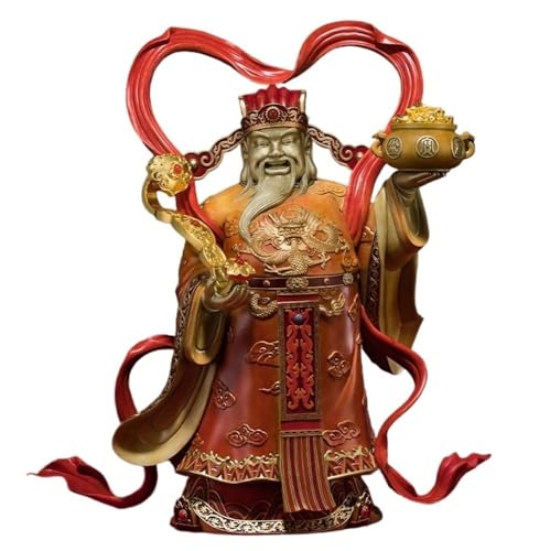 GUERNSEY Statuen-Ornament zum Anziehen von Reichtum Vintage Kupfer Auspicious Glück Ornamente Hause Wohnzimmer Desktop Handgemachte Statue Büro Dekoration Handwerk Reichtumsdekor von GUERNSEY