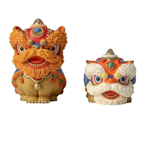 GUERNSEY Statuen-Ornament zum Anziehen von Reichtum Vintage Kupfer Desktop Lion Ornamente Hause Wohnzimmer Büro Handgemachte Statue Dekoration Handwerk Reichtumsdekor von GUERNSEY