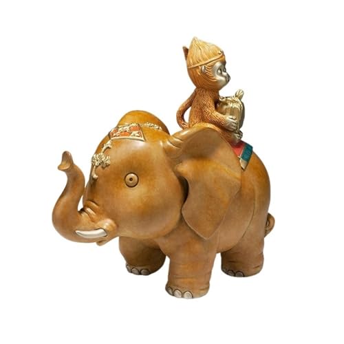 GUERNSEY Statuen-Ornament zum Anziehen von Reichtum Vintage Kupfer Elefant Ornamente Hause Wohnzimmer Veranda Desktop Handgemachte Statue Büro Dekoration Handwerk Reichtumsdekor von GUERNSEY