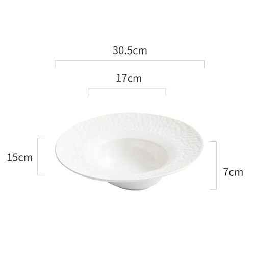 Snack-Schalen Keramik Breite Platte Restaurant Tiefe Salat Dicken Suppe Geschirr Snack- und Dipschalen von GUERNSEY