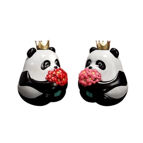 Statuen-Ornament zum Anziehen von Reichtum Home Bronze Panda Ornamente Wohnzimmer Handgemachte Statue Vitrine Büro Desktop Dekoration Sternzeichen Handwerk Reichtumsdekor von GUERNSEY