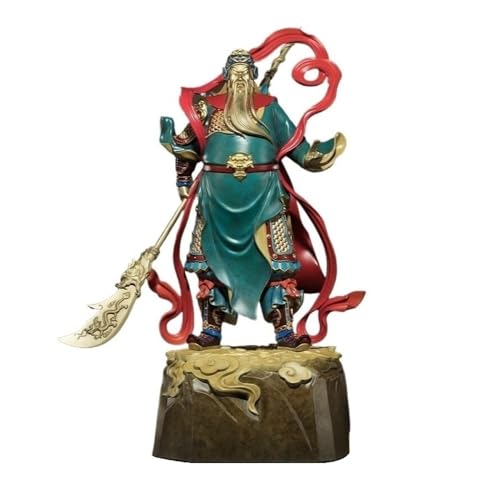 Statuen-Ornament zum Anziehen von Reichtum Kupfer Desktop Guan Gong Buddha Statue Ornamente Hause Wohnzimmer Eingang Bronze Büro Handgemachte Dekoration Handwerk Reichtumsdekor von GUERNSEY