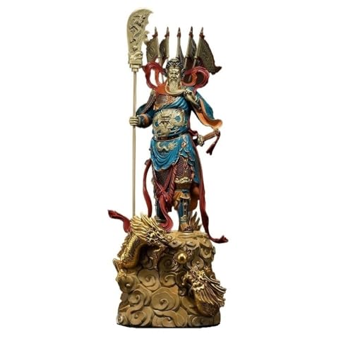 Statuen-Ornament zum Anziehen von Reichtum Kupfer Desktop Guan Gong Ornamente Hause Wohnzimmer Eingang Bronze Statue Handwerk Büro Handgemachte Dekorationen Reichtumsdekor von GUERNSEY