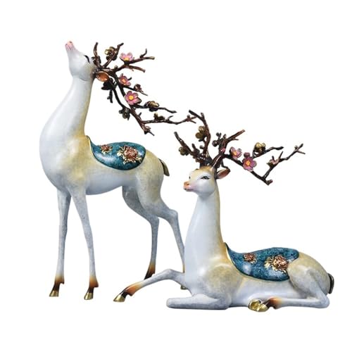 Statuen-Ornament zum Anziehen von Reichtum Kupferne Sikahirsch-Ornamente for das Wohnzimmer, den Weinschrank, Fernseher, die Eingangshalle, Dekorationshandwerk Reichtumsdekor Statuen-Ornament zum Anziehen von Reichtum Kupferne Sikahirsch-Ornamente for das Wohnzimmer, den Weinschrank, Fernseher, die Eingangshalle, Dekorationshandwerk Reichtumsdekor von GUERNSEY