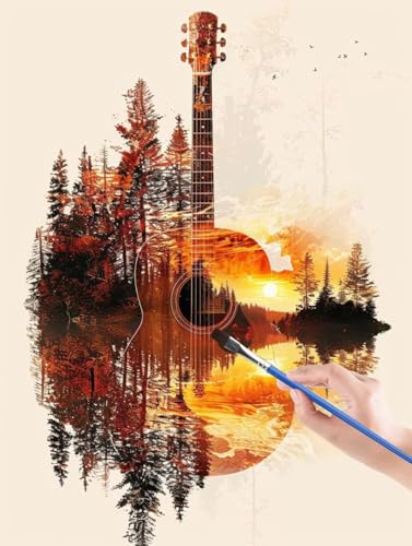 Gitarre Malen Nach Zahlen Kinder ab 5 6 7 8 9 10 Jahre Mädchen, Paint by Numbers Adult Kinder Abstrakt Anfänger Malen Nach Zahlen Erwachsene mit Leinwand Pinseln Acrylpigment Geschenke 30 x 40 cm 87-3 Gitarre Malen Nach Zahlen Kinder ab 5 6 7 8 9 10 Jahre Mädchen, Paint by Numbers Adult Kinder Abstrakt Anfänger Malen Nach Zahlen Erwachsene mit Leinwand Pinseln Acrylpigment Geschenke 30 x 40 cm 87-3 von GUERUUIE