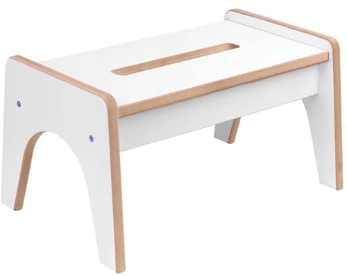 Badezimmerstufe aus Holz, Badezimmerhocker, Kleinkinderturm und Fußhocker aus Holz – Küchen- und Badezimmerhilfe für Kleinkinder Montessori, Lernen für Kinder, stilvolle, rutschfeste Lernstufe Badezimmerstufe aus Holz, Badezimmerhocker, Kleinkinderturm und Fußhocker aus Holz – Küchen- und Badezimmerhilfe für Kleinkinder Montessori, Lernen für Kinder, stilvolle, rutschfeste Lernstufe von GUGI