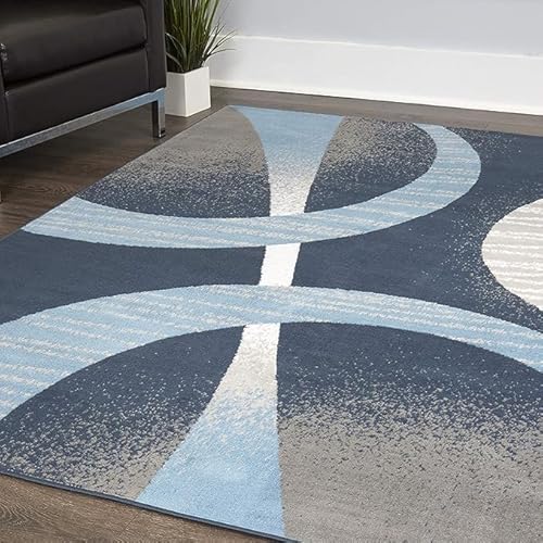 GUGJHFVH Wohnzimmer Dünner Teppich Maschinenwaschbar Decor Teppich Moderne Geometrische Linien Blau, 120 x 160 cm GUGJHFVH Wohnzimmer Dünner Teppich Maschinenwaschbar Decor Teppich Moderne Geometrische Linien Blau, 120 x 160 cm von GUGJHFVH