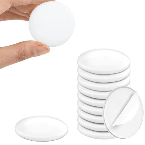 GUGUGO 12 Stück Türstopper Wand Weiß, Elastikpuffer Selbstklebend, Gummipuffer Selbstklebend, Türstopper Gummifüße Selbstklebend, Elastikpuffer für Tür, Wände von GUGUGO