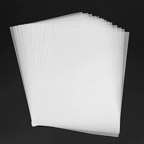 GUGUGO 200 Stück Weiß Transparentpapier, Transparentpapier A4, Transparentpapier Weiß, Pauspapier, Architektenpapier, Transparentpapier Bedruckbar, Architektenpapier Klar Malpapier (295x210mm) von GUGUGO