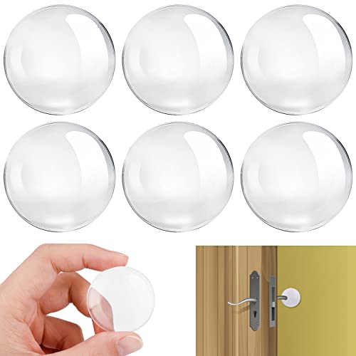 GUGUGO 6 Stück Gummipuffer Selbstklebend, Türpuffer Transparent, Gummifüße Selbstklebend, Türstopper Wand Transparent, Türklinken Stopper, Elastikpuffer Transparent Selbstklebend für Tür, Wände von GUGUGO