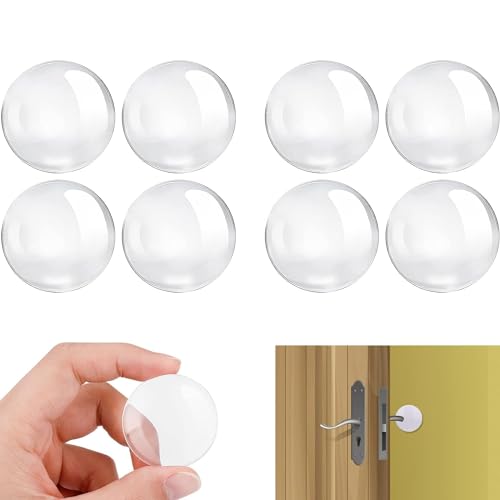 GUGUGO 8 Stück Türstopper Wand Transparent, Gummipuffer Selbstklebend, Türklinken Stopper, Türstopper Türklinkenpuffer Selbstklebend Wandschutz Türklinke, Elastikpuffer für Tür, Wände von GUGUGO