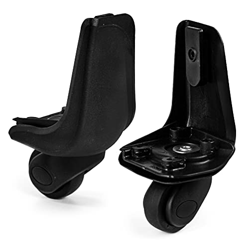 GUGULUZA 1 Paar Ersatzräder Spinner Rad für Weichschale Koffer W001 Hinterrad Schwarz von GUGULUZA