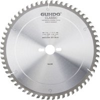 Kreissägeblatt 250x3,2x30 mm Hohlzahn Z60 dh für Plattenwerkstoffe hw - Guhdo von GUHDO