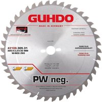 GUHDO HW-Piano plus Kappkreissägeblatt 305x3,2x30 mm Z48 WZ-neg. von GUHDO