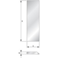 Streifenhobelmesser 610x35x3 mm Hobelmesser hss Schnellarbeitsstahl - Guhdo von GUHDO