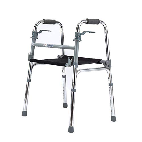 Faltbarer Rollator, Faltbarer Gehrahmen, Leichter, Höhenverstellbarer Aluminium-Rollator Mit Doppeltem Oxford-Kissen Faltbarer Rollator, Faltbarer Gehrahmen, Leichter, Höhenverstellbarer Aluminium-Rollator Mit Doppeltem Oxford-Kissen von GUHPZA