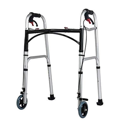 Faltbarer Rollator, Mobilitätsantrieb, Gehhilfen, 4 Räder, Faltbar, Rollator Mit Doppelbremssystem, Rollhöhenverstellbar, Verwendet Für Senioren Zum Gehen,A von GUHPZA