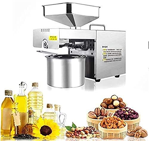 GUHPZA 550W Ölpresse Maschine Expeller Heiß- oder Kaltgepresster Ölextraktor Edelstahl Automatische Ölextraktionspresse für Mais Erdnuss Sonnenblumenkerne Kommerziell/Househo GUHPZA 550W Ölpresse Maschine Expeller Heiß- oder Kaltgepresster Ölextraktor Edelstahl Automatische Ölextraktionspresse für Mais Erdnuss Sonnenblumenkerne Kommerziell/Househo von GUHPZA