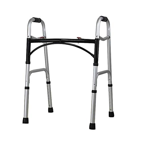 GUHPZA Faltbarer Rollator, Aluminium-Rollator Mit Sitz, Klappbare Räder, Gehgestell Für Ältere Erwachsene, Mobilitätshilfe, Höhenverstellbar, Leicht,B von GUHPZA