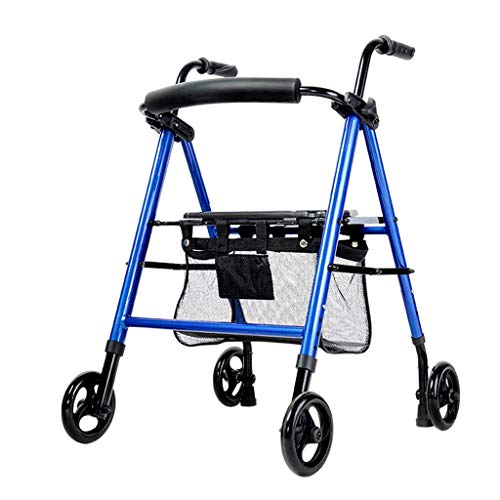 GUHPZA Faltbarer Rollator Standard-Gehgestelle Leichtgewicht-Rollator Mit Sitz Und Korb Und Bremsen - Faltbare Mobilitätshilfe Mit 4 Rädern - Für Erwachsene, Senioren, Ältere Menschen Und GUHPZA Faltbarer Rollator Standard-Gehgestelle Leichtgewicht-Rollator Mit Sitz Und Korb Und Bremsen - Faltbare Mobilitätshilfe Mit 4 Rädern - Für Erwachsene, Senioren, Ältere Menschen Und von GUHPZA