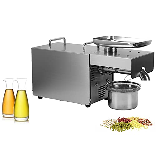 GUHPZA Kommerzielle Ölpresse Maschine Automatischer Samenölpresse Expeller 304 Edelstahl kalter/heißer Nussölextraktor für Mais/Kokosnuss/Erdnuss/Sonnenblumenkerne GUHPZA Kommerzielle Ölpresse Maschine Automatischer Samenölpresse Expeller 304 Edelstahl kalter/heißer Nussölextraktor für Mais/Kokosnuss/Erdnuss/Sonnenblumenkerne von GUHPZA