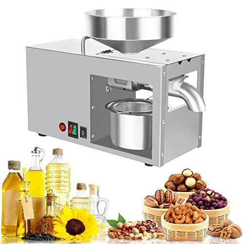GUHPZA Ölpresse-Extraktor-Maschine Kalt-Heiß-Nuss-Öl-Expeller Handelsqualität Automatische Edelstahl-Saatölpresse Elektrischer Extraktor Mais-Kokos-Erdnuss-Sonnenblumenkerne von GUHPZA