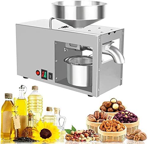GUHPZA Ölpresse-Extraktor-Maschine Kalt-Heiß-Nuss-Öl-Expeller Handelsqualität Automatische Edelstahl-Saatölpresse Elektrischer Extraktor Mais-Kokos-Erdnuss-Sonnenblumenkerne von GUHPZA