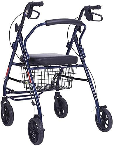 Rollator, Faltbar, Gehhilfe, Gehgestell, Leicht, Mobilität, Einkaufswagen, Faltbar, Mit Sitz Und Korb Rollator, Faltbar, Gehhilfe, Gehgestell, Leicht, Mobilität, Einkaufswagen, Faltbar, Mit Sitz Und Korb von GUHPZA