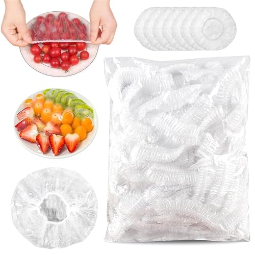 300 Stück Frischhaltefolie Mit Gummizug Abdeckhauben Für Lebensmittel Frischhaltefolie Mit Gummizug Wiederverwendbar Für Lebensmittelaufbewahrung/Obstkonservierung/Duschhauben 300 Stück Frischhaltefolie Mit Gummizug Abdeckhauben Für Lebensmittel Frischhaltefolie Mit Gummizug Wiederverwendbar Für Lebensmittelaufbewahrung/Obstkonservierung/Duschhauben von GUIANLOU