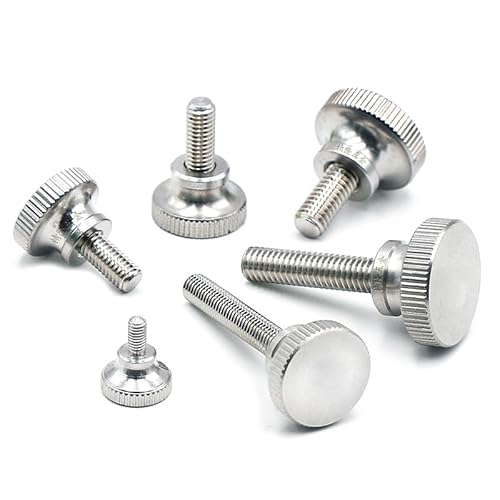 GUIBEIZU GB834 Rändelschraube aus Edelstahl mit Rändelkopf und Kragen M2 M2,5 M3 M4 M5 M6(M2x3 20pcs) von GUIBEIZU