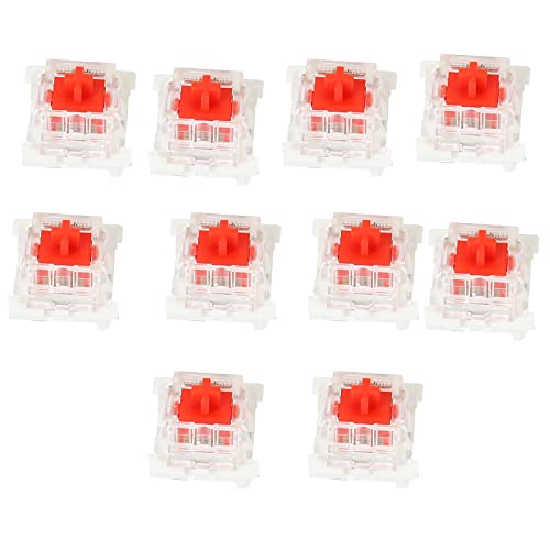 10 Stück Kunststoff für Cherry Red 3 Pin MX RGB Mechanische Switch Tastatur von GUIJIALY