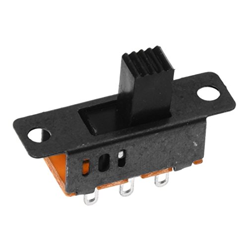 10 x DC 0.5A 50V 3 Position 2P2T DPDT Plattenmontage Schiebeschalter SS23D32 von GUIJIALY