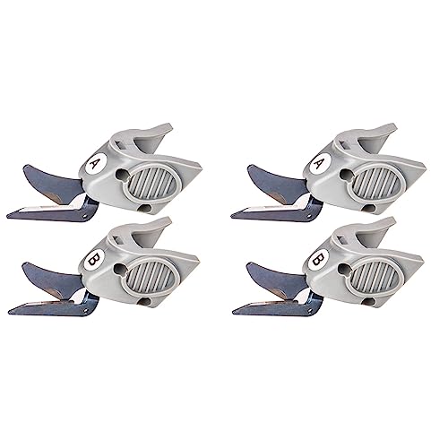 4 Stück Schneidkopf Passend für Wbt-1 Stoffschere Stoffschneider, 2 Set Schneidkopf Ein & 2 Set Schneidkopf B von GUIJIALY