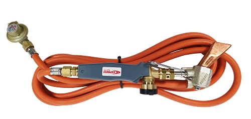 Dachrinnen Lötset - Lötkolben Dachrinne - Gebrauchsfertiges Dachdeckerset - 1 Lötkolbenaufsatz mit Lanze und Lotstück - 1 Handgriff - 4,75 m Schlauch - 1 Druckminderer 2 bar - EXPRESS von GUILBERT EXPRESS