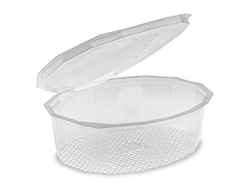 GUILLIN – Multipack M2000 C Pack 4 Sachets de 50 Boxen a Deckel Scharnier Nachhauseweg, Kunststoff, transparent, 24 x 19 x 6.5 cm von GUILLIN