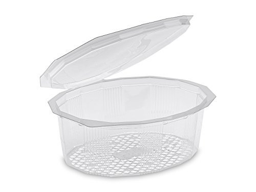 GUILLIN – Multipack m750 C Pack 6 Beutel von 50 Boxen a Deckel Scharnier Nachhauseweg, Kunststoff, transparent, 17.3 x 14,5 x 5 cm von GUILLIN