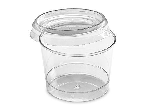 GUILLIN bodegacv180 C Karton Verrine rund Typ Bodega 18 cl und Deckel, Kunststoff, transparent, 7,6 x 7,6 x 5,7 cm von GUILLIN