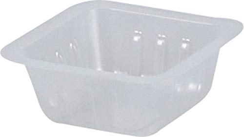 GUILLIN btfp40 Karton Barquette charcutière transparent, Kunststoff, transparent, 6,3 x 6,3 x 2,5 cm von GUILLIN