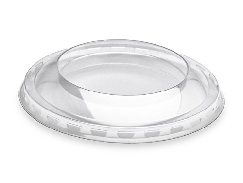 GUILLIN covdeli200 C Karton Deckel flach für Topf Dessert, Kunststoff, transparent, 8,1 x 8,1 x 1,2 cm von GUILLIN