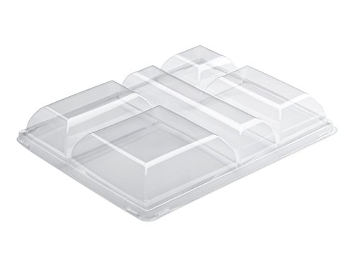 GUILLIN cvprc5 Karton Deckel Antifog kompatibel mit Tabletts Mahlzeiten prc5 N, Kunststoff, transparent, 329 x 26,5 x 5 cm von GUILLIN