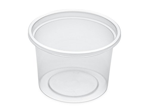 GUILLIN – delipack pots100 C Pack 10 Beutel von 100 Übertöpfe Hat Sauce Recht, Kunststoff, transparent, 7 x 7 x 4,8 cm von GUILLIN
