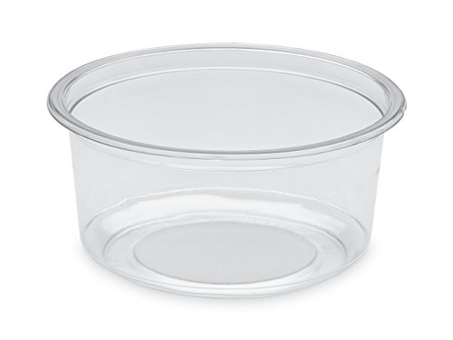 GUILLIN po360 C Karton Topf rund, Kunststoff, transparent, 11,7 x 11,7 x 5,7 cm von GUILLIN