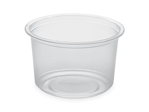 GUILLIN po400tp Karton Topf rund, Kunststoff, transparent, 11,5 x 11,5 x 6,5 cm von GUILLIN