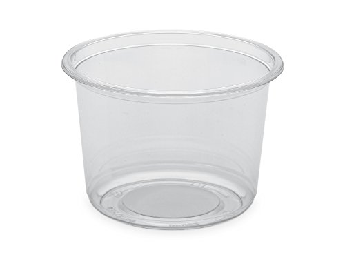 GUILLIN po500 C Karton Topf rund, Kunststoff, transparent, 11,7 x 11,7 x 8,1 cm von GUILLIN