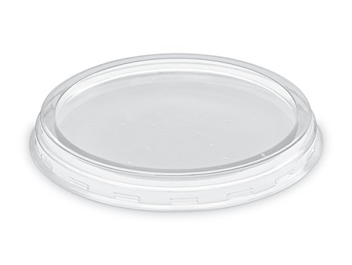 GUILLIN – tusipack covp1000ch13 Pack 10 Beutel 50 Ersatzdeckel Deckel für Topf rund, Kunststoff, transparent, 12.2 x 12.2 x 1.3 cm von GUILLIN