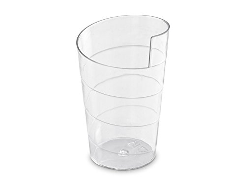 GUILLIN verubancc Karton Verrine Runde Form Band 5,5 CL, Kunststoff, transparent, 4 x 4 x 6,5 cm von GUILLIN