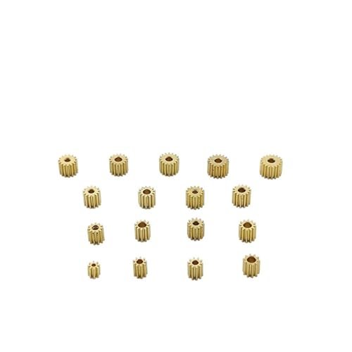 GUIPENG 0,3 M Modul 8T 9T 10T 11T 12T 13T 14T 15T 16T 17T 18T Zähne Metall Kupfer Messing Getriebemotorspindel Passend for 1mm 1,5mm 2mm Welle(Q 18T 1.98mm Hole) von GUIPENG