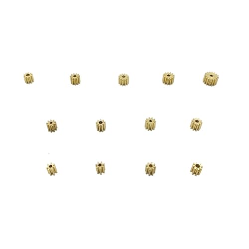 GUIPENG 0,5 M Modul 7T 8T 9T 10T 11T 12T 13T 16T Zähne Metall Kupfer Messing Getriebemotorspindel Passend for 1mm 1,5mm 2mm 2,3mm Wellendurchmesser(C 8T 1.48mm Hole) von GUIPENG