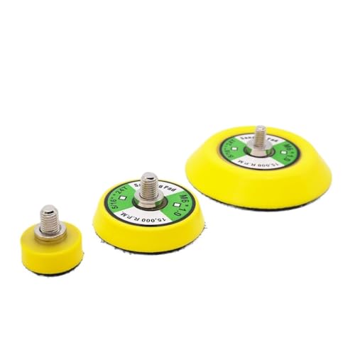 GUIPENG 1/2/3 zoll Schleifen Disc Sander Unterstützung Pad for Air Polierer Haken & Schleife Zurück Platte Schleif Werkzeug M6 & 5/16 * 24T(1 Set,5-16-24T) von GUIPENG