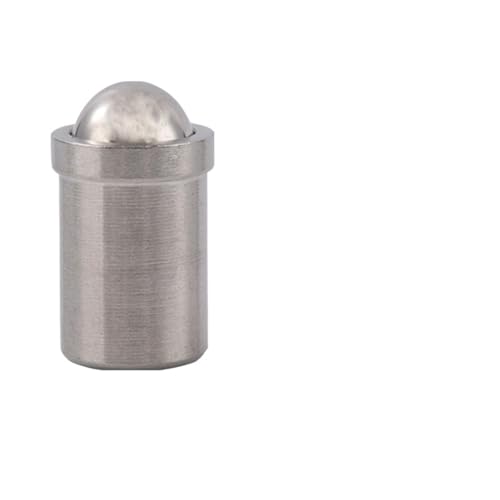 GUIPENG 1–50 Stück Kugelstößel aus Edelstahl 304, 2/3/4/5/6/8/10/12/13/16 mm, Druckkugel-Federstößel, gerader Stecksitz, POM-Kugelstößel(A-304Stainless Steel,D10 x L13,10pcs) von GUIPENG